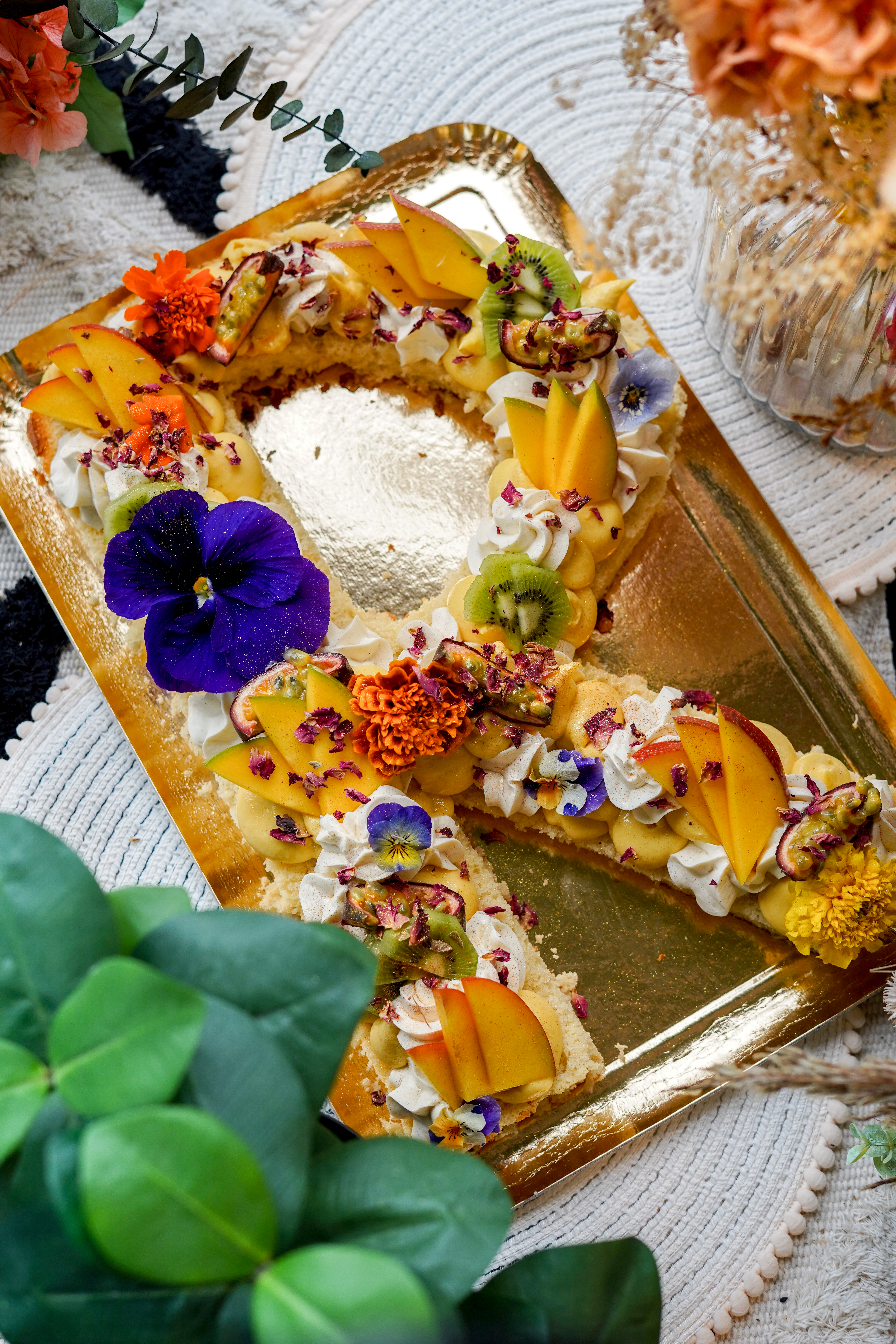 letter cake pâtisserie le jardin de Gwenn brest